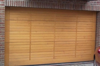 timber sectional garage door